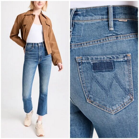 💕MOTHER SUPERIOR💕 Hustler Flood Fray Jeans ~ Beer Me 29 NWOT - Picture 5 of 16